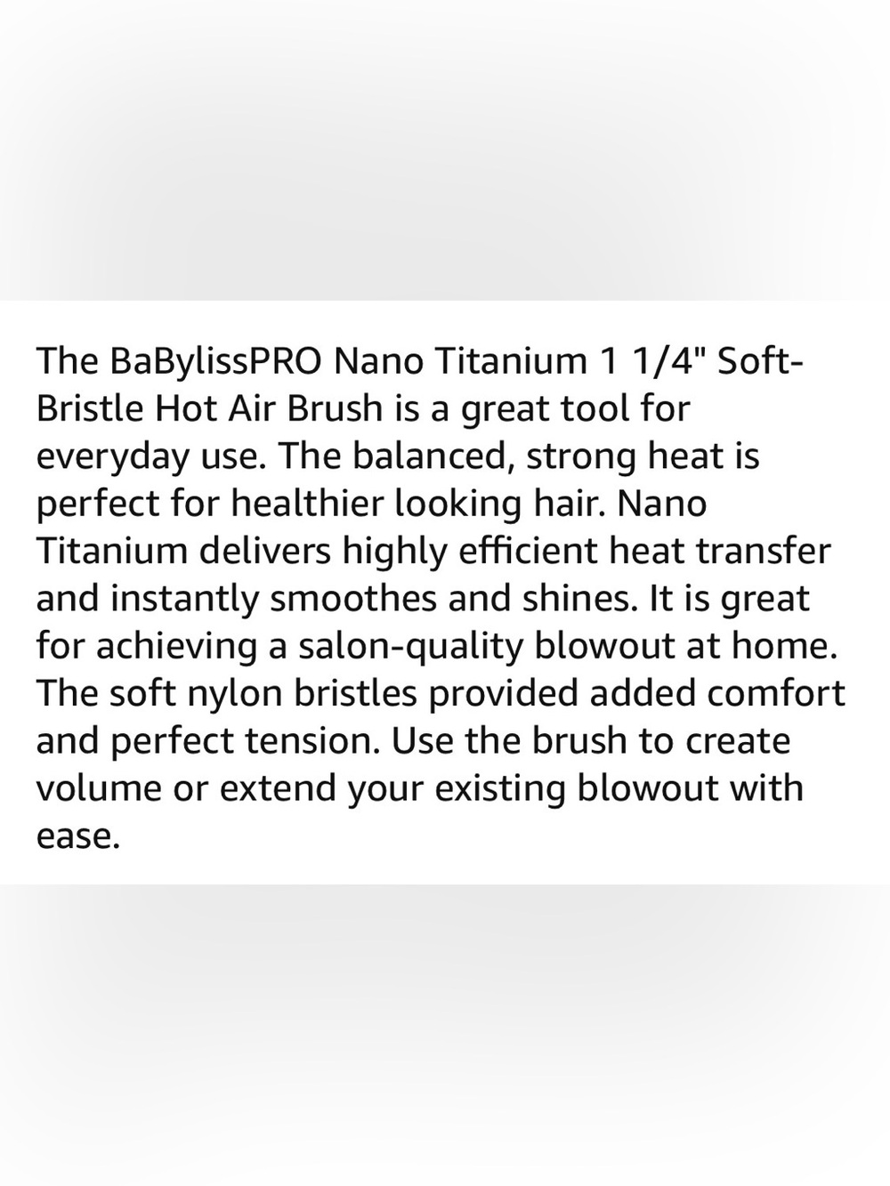 BaByliss Blue 1¼" Soft Bristle Hot Air Brush. Like new - Picture 2 of 5